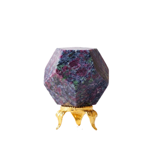 Piedra de Cianita Rubí Natural en Forma de Dodecaedro, Cristal Geométrico, Ágata, Gema Curativa, Venta al Por Mayor - Product Image 2