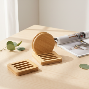 Black <b>Walnut</b> Solid Wood Coaster Japanese Style Desktop Nordic Simple <b>Coffee</b> Mat Household Wooden Mug Dining <b>Table</b> Heat Pad - Product Image 3