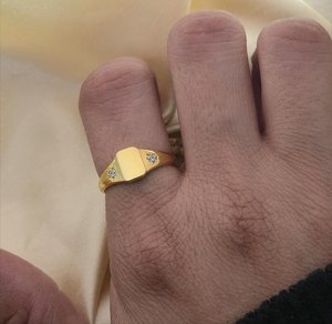 925 Sterling Silver Plain Signet <b>Ring</b> 10x6mm Personalized CZ <b>Ring</b> Gold Plated Engravable Promise <b>Ring</b> Dainty Women Jewelry Gift - Product Image 2