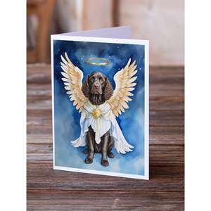 การ์ดอวยพรนางฟ้าสแปเนียล8ใบ A7เปล่าขนาด5x7พร้อมซองจดหมาย - Product Image 2