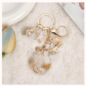 Seashell Bag Charm Natural Shell <b>Keychain</b> Handmade Beach Accessory Ocean Theme Gift for Backpacks and Bags - Product Image 2