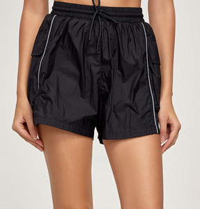 Shorts de yoga pour femmes, sans couture, taille haute, doux, extensibles, respirants, pour fitness, course à pied, tenue de sport d'été, entraînement - Product Image 6