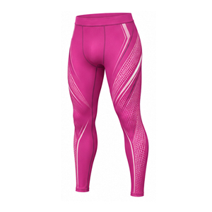 OEM <b>Men</b> <b>Compression</b> Pants Custom Logo Athletic <b>Leggings</b> Moisture Wicking Gym Fitness Running Training Workout Sports Tights - Product Image 2