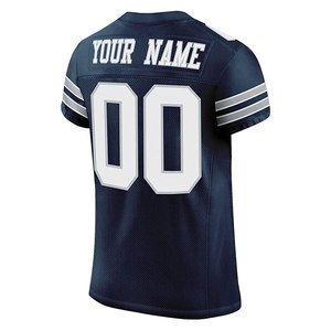Men Custom American Football Jersey OEM Service Short Sleeve Breathable 100% Polyester Sportswear Men's American Football Jersey - Product Image 6