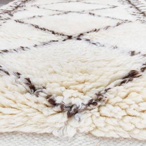 Custom Hand made fluffy shaggy New Zealand <b>wool</b> long pile no shedding thick <b>Wool</b> Moroccan area rug carpet - Product Image 4