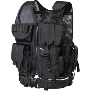 Chaleco Táctico de Protección Corporal para Exteriores, Camuflaje, Chaleco de Seguridad, Portaplacas Balístico, Chaleco con Peso Ajustable - Product Image 5