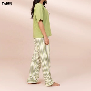 Conjunto de Pijamas de Algodón y Bambú para Mujer 2026, Ropa de Dormir Veraniega, Linda y Juvenil, de Alta Calidad, Talla Única, Nuevas Llegadas, Venta al Por Mayor - Product Image 4