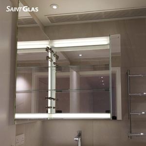 2025 Thiết Kế Mới Treo Tường Kính Tùy Chỉnh Kích Thước Phòng Tắm Ánh Sáng Mềm Mại Phòng Tắm Lưu Trữ Woodless Thiết Kế Gương Tủ Khu Dân Cư - Product Image 2