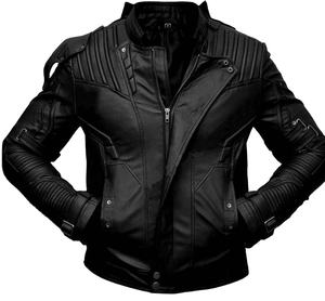 Nouvelle Arrivée 2026 – Blouson en Cuir Véritable Noir pour Homme, Design Personnalisé, Col Montant, Haute Qualité, Vente en Gros - Product Image 1