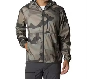 Chaqueta Acolchada Cortavientos con Capucha para Hombre, Diseño Color Block, Corte Regular, Cierre de Cremallera, Exterior de Poliéster, Estilo Casual de Primavera - Product Image 1