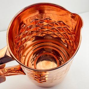 Pure <b>Copper</b> Water Mug with Lid | Handcrafted Hammered <b>Copper</b> <b>Cup</b> | Ayurvedic Drinking Mug | Natural Water Purifier - Product Image 4