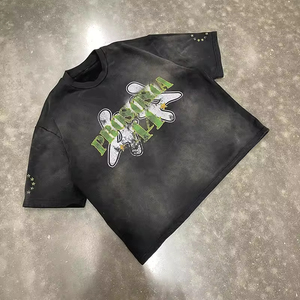 T-shirt pour homme coupe ample, design uni, personnalisez votre logo, prix raisonnable, t-shirt pour homme coupe ample - Product Image 1