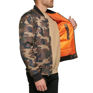 Blousons Bomber pour Hommes à Motif Camouflage Foncé Personnalisé, Vêtements d'extérieur Zippés, Mode Quotidienne, Fournisseur de Marques en Gros - Product Image 5