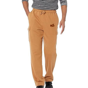 กางเกงคาร์โก้ผู้ชายแบรนด์ส่วนตัวสำหรับขาย กางเกงคาร์โก้ผู้ชายสีพื้น กางเกงคาร์โก้หลายกระเป๋า - Product Image 2