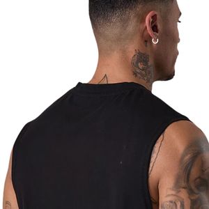 Débardeur Homme Noir Décontracté Sans Manches Coupe Musclée 100% Coton Respirant Séchage Rapide Athlétique Gym Entraînement Fitness Sportswear - Product Image 5