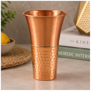 Gobelets en cuivre pur, robustes, de style ayurvédique, pour boire de l'eau, finition miroir de qualité supérieure, vente en gros. - Product Image 4