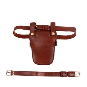 Pochette professionnelle pour ciseaux de coiffure, sacoche inclinée pour outils de barbier en cuir souple avec sangle de ceinture, fabricant sur mesure - Product Image 4