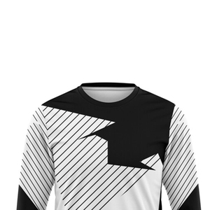 <b>Men's</b> Sporty Long Sleeve Geometric Print <b>Shirt</b> Quick Dry Polyester Casual Wear Summer Full Sleeve <b>Collarless</b> - Product Image 4