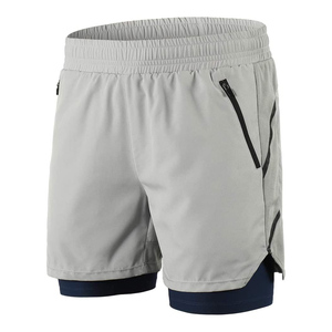 Pantalones Cortos Deportivos Transpirables de Secado Rápido para Entrenamiento Activo, Ejercicio Ecológico, Trotar, Maratón, Ciclismo - Diseño Sólido - Product Image 4
