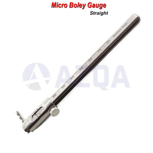 Calibrador de Medición Micro Boley de Acero Inoxidable, Recto y Curvo, Krekeler, Redondo, Instrumento de Medición para Laboratorio Dental - Product Image 4