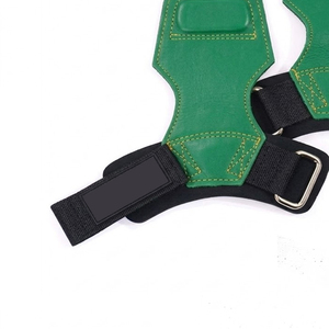 Guantes de cuero para levantamiento de pesas para hombre/mujer, soportes de muñeca para peso muerto con agarres de cuero protectores - Product Image 3