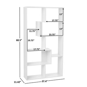 Libreria Moderna a 8 Cubi Bianca Autoportante per Soggiorno - Product Image 4