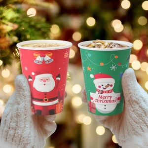 Bicchieri di Carta Usa e Getta per Natale, Confezione da 100, per Bevande Calde/Fredde, Ideali per Feste Natalizie, Caffè e Ristoranti - Product Image 3