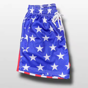 Shorts de Baño para Hombre con Estampado de Bandera Americana, Secado Rápido, Sublimación, Poliéster, Cintura con Cordón Ajustable, Largo Medio - Product Image 3