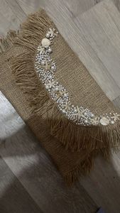Sac en jute fait main, artisanal, tendance, écologique, portable, géométrique, prix usine - Product Image 5
