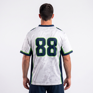 Maillot de lacrosse personnalisé pour homme avec logo et nom personnalisés, col en V - Product Image 2
