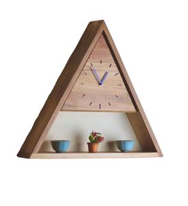 Modern Handmade Wooden <b>Digital</b> Wall <b>Clock</b> Solid Natural Wood Finish Battery Powered Home Decor – Made in Vietnam - Product Image 2