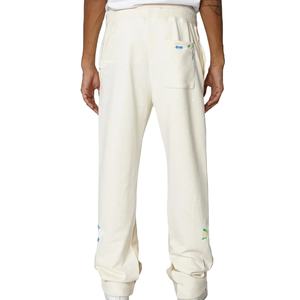 Pantalons pour hommes Pantalons de survêtement évasés droits à rayures incurvées en coton épais Pantalons de survêtement personnalisés de haute qualité Pantalons de survêtement d'hiver Stack Jogger - Product Image 3