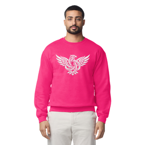 <b>Mens</b> Crew Neck Fleece <b>Sweatshirt</b> Long Sleeve Graphic Print Pullover Cotton Polyester Blend Casual Winter Regular Fit Top - Product Image 1