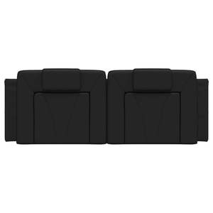 Coussin de tête de lit rembourré en similicuir noir de 53,9 po pour lits - Product Image 5