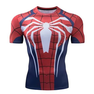 Chemise de compression à manches longues pour hommes, imprimée par sublimation, protection à séchage rapide, pour surf, natation, gym, entraînement physique - Product Image 2