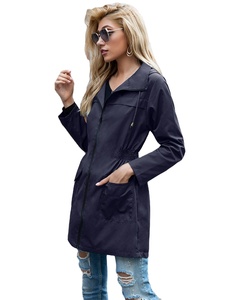Autumn 2025 New Waist Trench <b>Hooded</b> Windbreaker <b>Ladies</b> Brown <b>Coat</b> Young Style Streetwear Clothing Available in Premium Leather - Product Image 2
