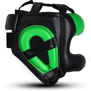 Casque de protection intégral en cuir pour boxe et MMA, avec protection nez et menton, pour sports de combat, vente en gros - Product Image 5