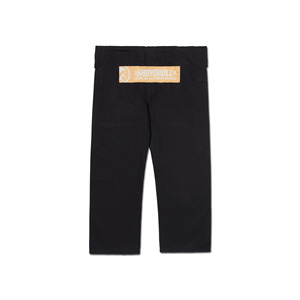 Kimono de BJJ Negro 100% Algodón, Corte Regular, Unisex, Ropa de Artes Marciales para Adultos, Logotipo Bordado Duradero en la Manga Izquierda - Product Image 3