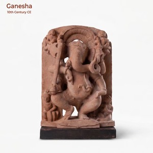 Escultura de Ganesha, Dios Elefante del Siglo X, Réplica de Arte de Templo Hindú, Venta Directa de Mayorista - Product Image 3