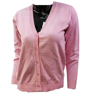 Cardigan pour femme avec logo frontal, léger, en maille douce, à manches longues, pull décontracté pour le bureau, vente en gros OEM, sur mesure en gros - Product Image 1