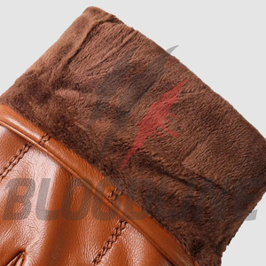 Guantes de ciclismo de cuero negro deportivos, transpirables y sin forro, para las cuatro estaciones, estilo deportivo, guantes de moto. - Product Image 6