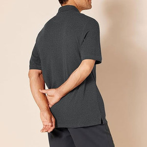 เสื้อโปโลผู้ชายผ้าฝ้าย100% เสื้อยืดคอปกแขนสั้นลำลองสีพื้น - Product Image 6