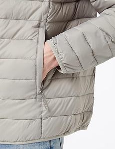 2026 Custom Plus Size Unisex Puffer Bubble Jackets Light Gray <b>Winter</b> Fashion <b>Coat</b> Heating Feature Waterproof Material Men Women - Product Image 5