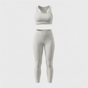 Ensemble de yoga sans couture personnalisé pour femmes, couleur au choix, tenue douce et extensible, soutien-gorge de sport taille haute, leggings, gym, pilates, fitness - Product Image 1