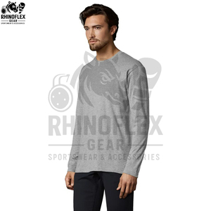 เสื้อยืดแขนยาวผู้ชาย ผ้าฝ้าย 100% คุณภาพสูง ผสมโพลีเอสเตอร์  รับสกรีนโลโก้ เสื้อยืดแขนยาวลายเรียบ - Product Image 6