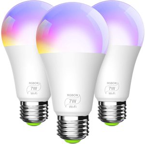Bombilla <span class=keywords><strong>LED</strong></span> Inteligente RGB E27 Compatible <span class=keywords><strong>con</strong></span> <span class=keywords><strong>Alexa</strong></span> y Google Assistant <span class=keywords><strong>con</strong></span> Control Remoto <span class=keywords><strong>Luces</strong></span> Multicolor - Product Image 6