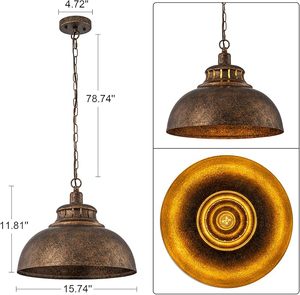 Lámpara colgante de metal ecológica para cocina, moderna, para isla, mostrador y mesa de comedor. - Product Image 2