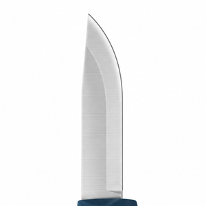 Cuchillos de Hoja Fija Azul y Blanco para Exteriores con Hoja Plateada, Mango Ergonómico Antideslizante Texturizado y Funda Protectora Azul para Camping - Product Image 3