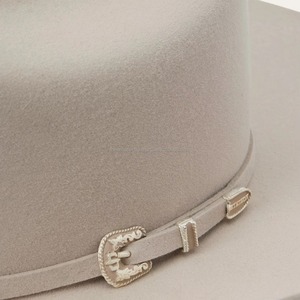 Silver Cream Felt Classic Texan Western Cowboy <b>Hat</b> Premium <b>Wool</b> Felt Wide Brim Country Rodeo <b>Hat</b> <b>Men</b> Women - Product Image 6