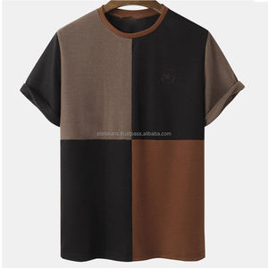 T-shirt à manches courtes en toile de coton 100% de haute qualité, respirant, streetwear, grande taille pour hommes, poids lourd 200g, personnalisable - Product Image 1